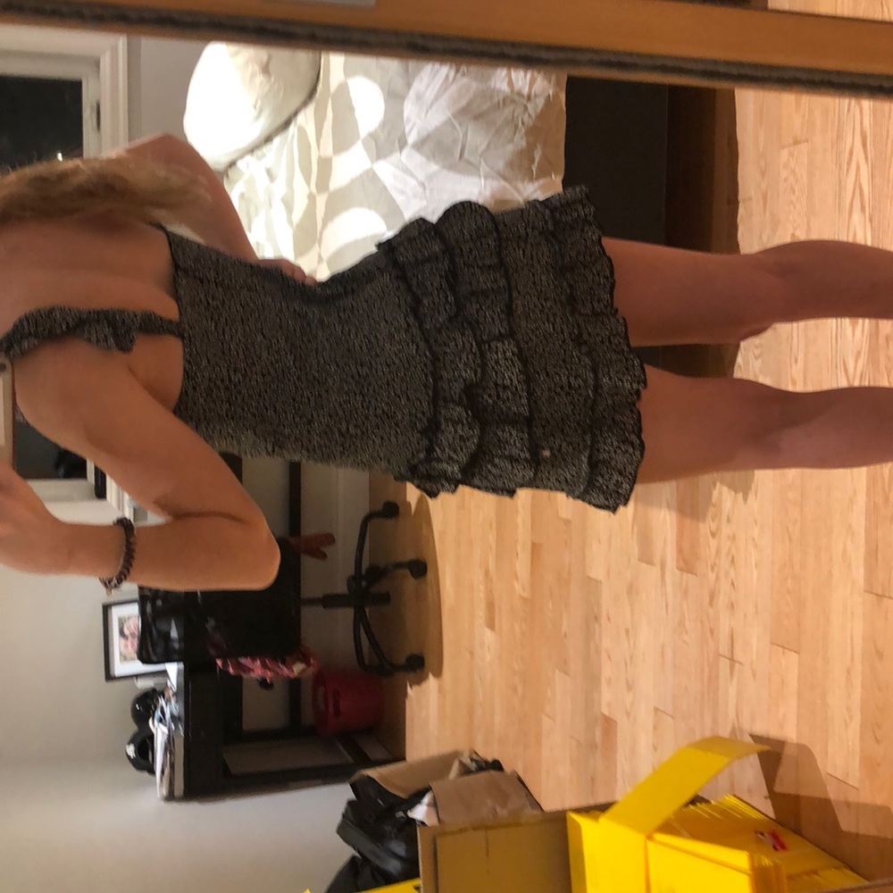 Ruffled Floral Mini Dress - Picture 2 of 3